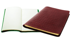 Crocodile Leather Notebooks with Refills